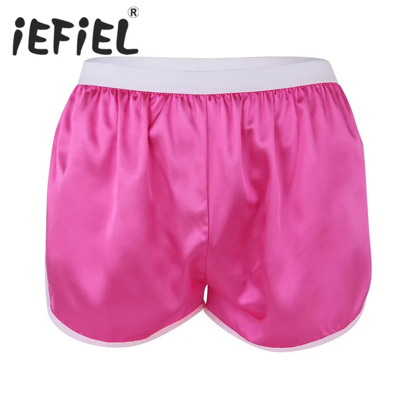 

iEFiEL Newest Sexy Gay Men Lingerie Fashion Solid Casual Shorts Summer Beach Shorts Boxer Lounge Underwear Underpant