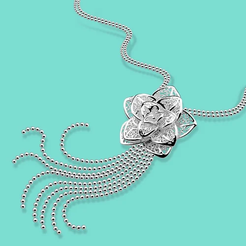 Женское ожерелье из серебра 925 пробы в этническом стиле|jewelry style|sterling silver necklace925