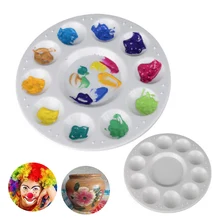 Палетка для рисования 11 колодцев художественная краска пластиковый для чертежей лоток цветовая палитра масло акварельный белый FAS