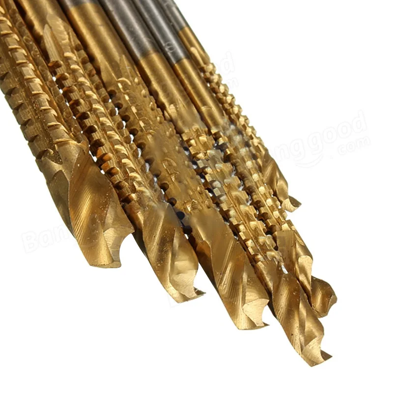 Woodworking Drill Bit Twist Titanium Coated Woodworking 6Pcs Set Tool Drilling Drill Bit Set Tools for Metal Hot Woodworking Drill Bit Twist Titanium Coated Woodworking 6Pcs Set Tool Drilling Drill Bit Set Tools for Metal Hot