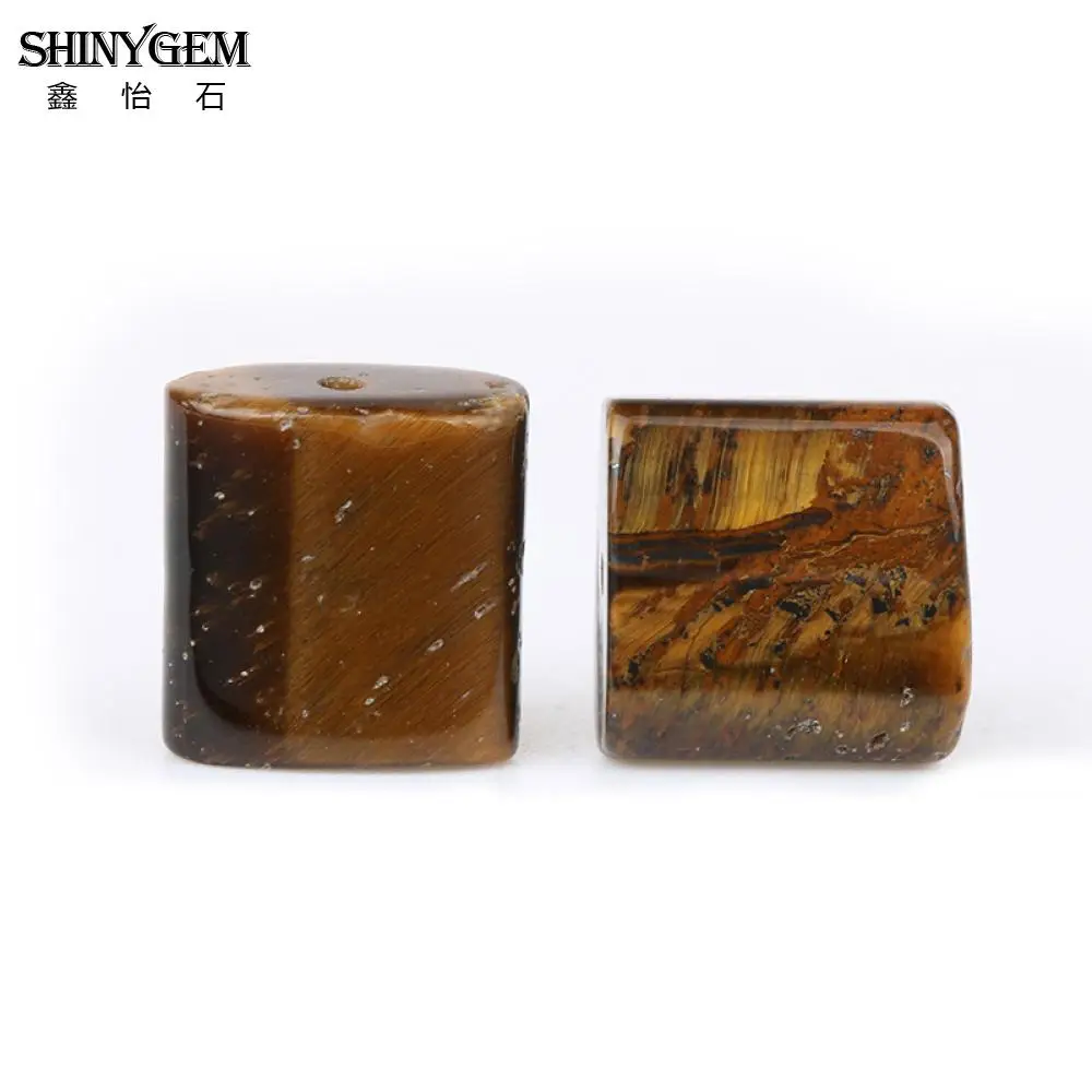 ShinyGem оптовая цена AAA класса тигровый глаз бусины 10 мм квадратный желтый