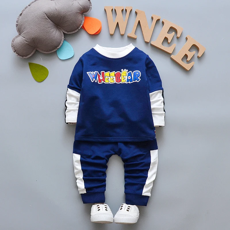 BibiCola Baby Boy Clothes Fashion Children Clothes Sport Suit For Boys