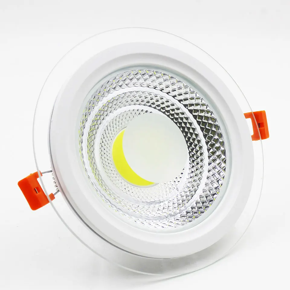 GD 4pcs COB LED Downlight Dimmable 5W 7W 10W 12W 15W Round Spot LED Panel Light AC85-265V Recessed LED COB Spot Light W/ Driver