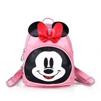 

Children Backpacks School Cute Mouse Bags For Teenage Girls Small PU Leather Women Backpack With Bow mochila feminina