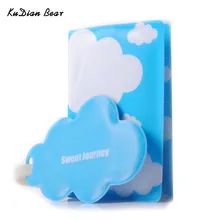 KUDIAN BEAR Business Passport Cover With Passport Holder Luggage Tag Silicone Strap The Cover Of Passport