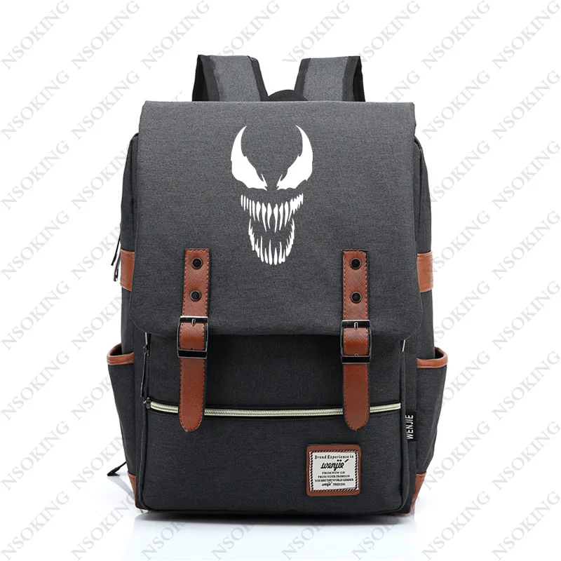 Рюкзак Venom новинка персонализированная школьная Холщовая Сумка для школьников и