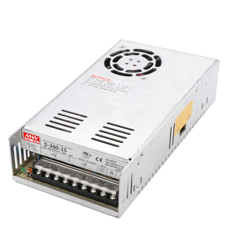 Импульсный источник питания 360 Вт сертификаты CE S 24 V15A 12V30A 15 в/18 В/36v48в