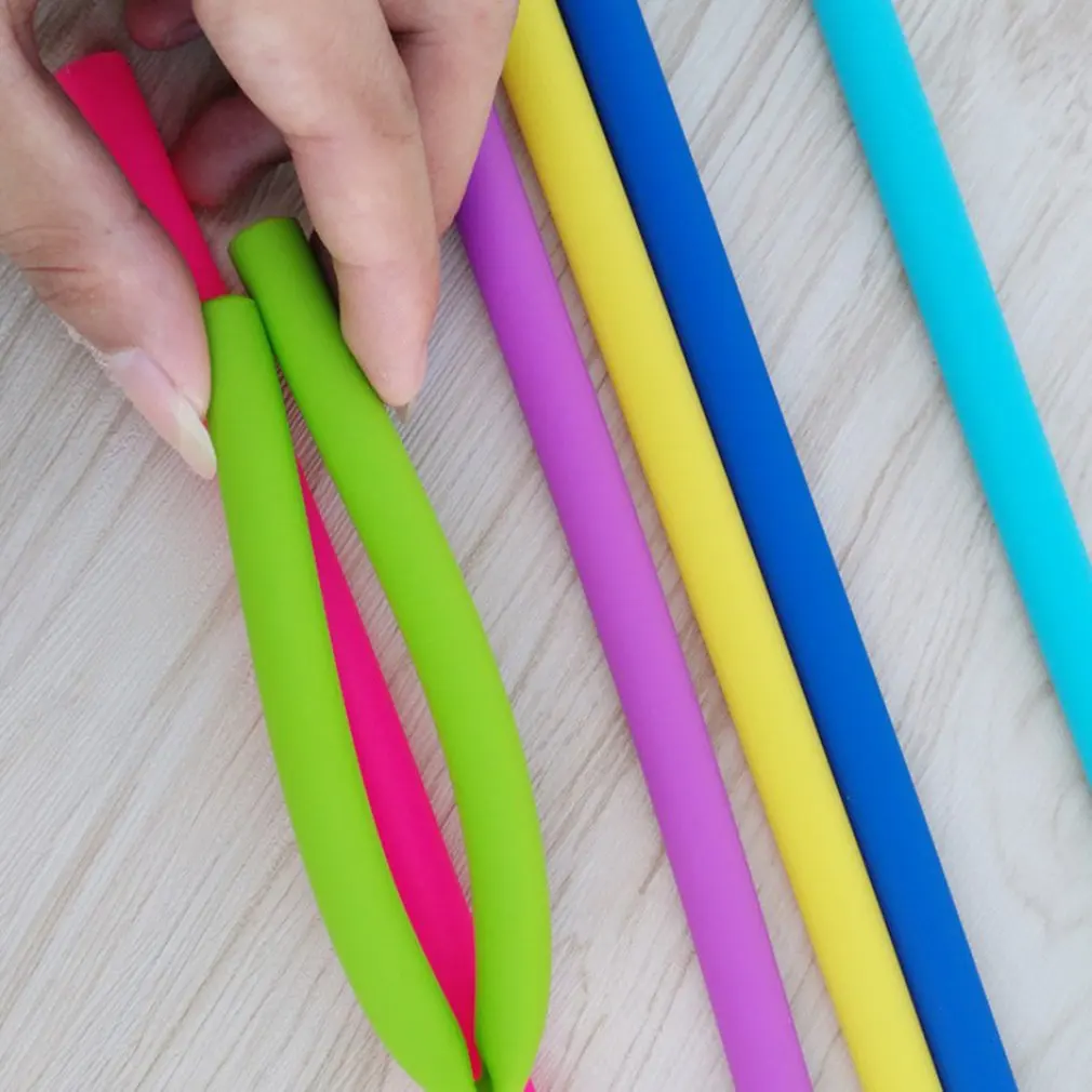 Silicone Straws Silicone Straight Tube Juice Milk Tea Drink Straws Environmentally Friendly Silicone Straws Food Grade