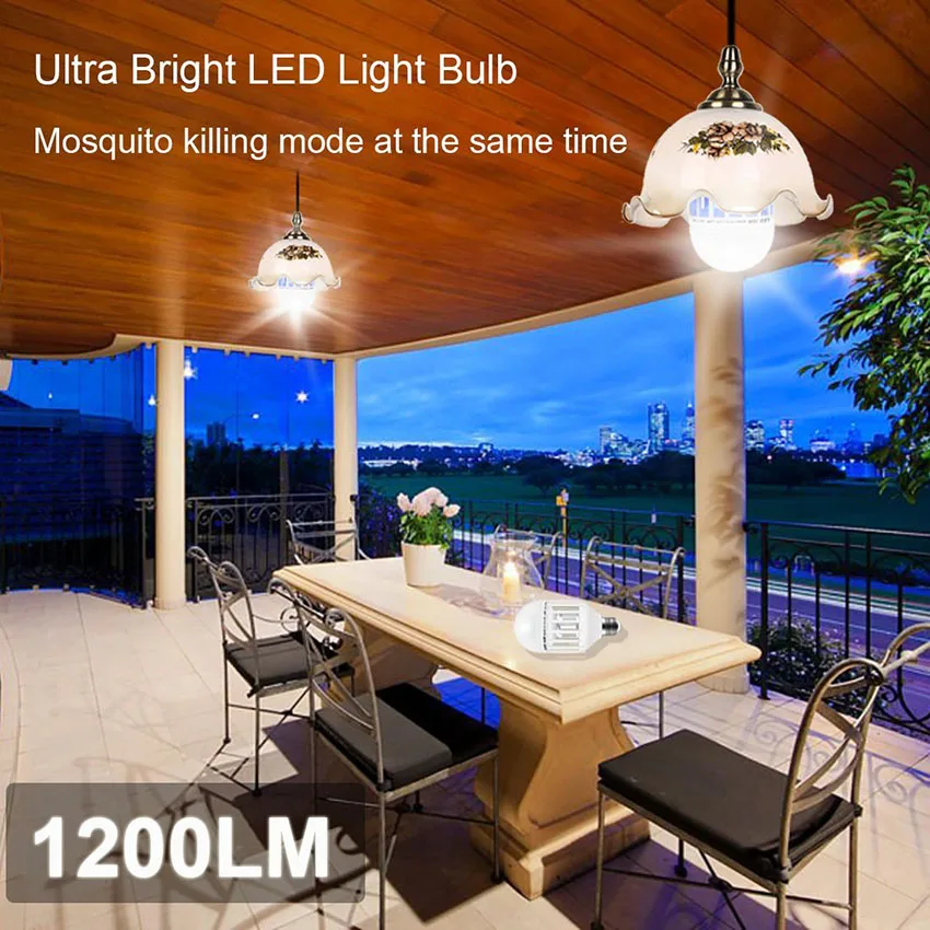 Светодиодный лампы E27 15 Вт 1000LM 6500K противомоскитная лампа устройство для уничтожения насекомых летающих бабочек убийца светильник 110 V/220 V анти-отпугиватель комаров