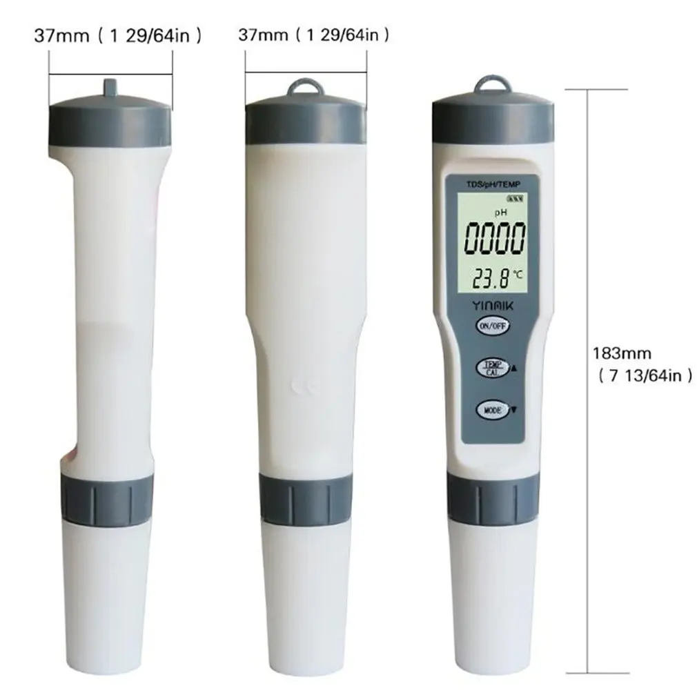 Тестер электролиза воды, электролиза, водные инструменты TDS/PH/TEMP, тестовая ручка, Тест температуры, er, ручка, измерение качества воды