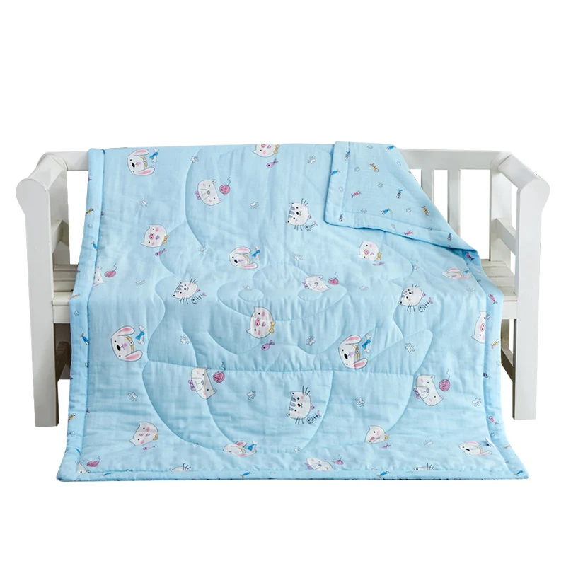 

Cartoon Summer Duvets for Children Summer Cool Quilt Washed Cotton Skin-friendly Summer Quilt for Teenager Quilts for 2019
