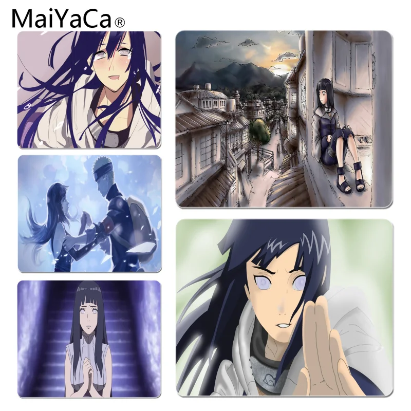 

MaiYaCa New Designs Naruto Hyuuga Hinata Customized MousePads Computer Laptop Anime Mouse Mat Size for 18x22cm 25x29cm Mousepad