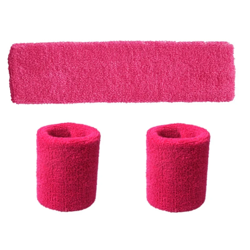 

3PCS/Set Sports Bands Wrist Strap HeadBand WristBands Head wrist Safety Support Sweatbands for Basketball Volleyball Running