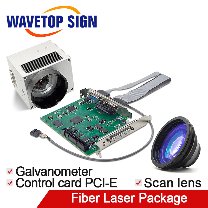 

JCZ Fiber Laser Marking Machine Card PCI-E Board (fiber) 1PCS +Scan Lens 220*220mm 1cps+Digital Galvanometer Economic Type 1pcs