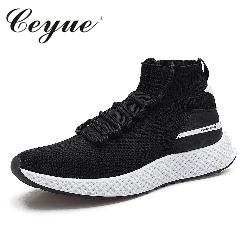 

New Men Casual Shoes Fashion Lissome Breathable Outdoor Shoes High Top Soft Mesh Sneakers Men Shoes Sneakers Hommes Chaussures