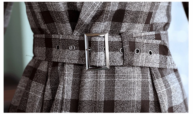 Fashion New High Quality Business Pant Suits Set Blazers Formal Women OL Elegant Plaid Uniform Jackets two pic/1Set