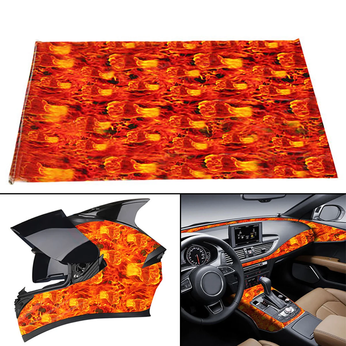 JX-LCLYL New 0.5*1m Fire Fist Hydrographic Water Transfer Film Hydro Dipping Print Carbon