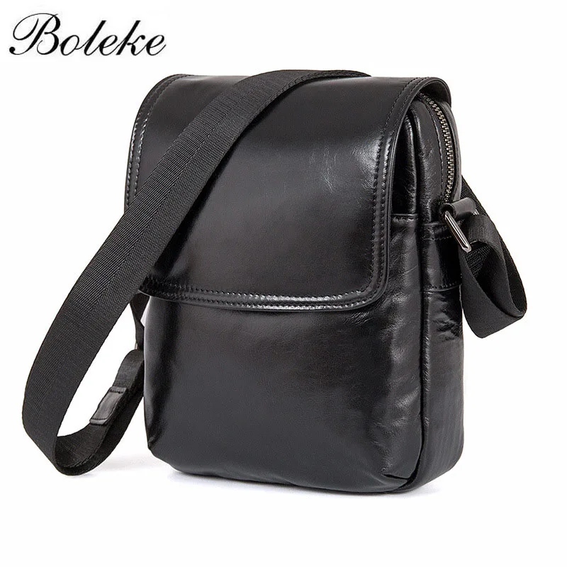 

Men Vintage Cowhide Genuine Leather Messenger Shoulder Bag Casual Crossbody Bag Man Black Handamde Flap Pocket Sling Bag 1031