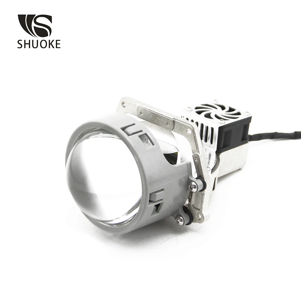 

SHUOKE Bi-LED Projector Lens Headlight 12V 3A 37W 6000K 7000LM 50000h Life 2 PCS 12 Month Warranty Bi Projector Free Shipping