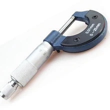 Механическая линейка диаметр микрометра винтовой микрометр 0-25 мм инструмент Механическая точность DM011