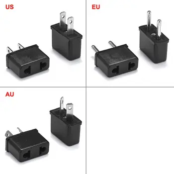 

5pcs EU To US Plug Adapter US To EU AU Australian New Zealand Travel Power Adapter AC Converter Electrical Outlet Socket