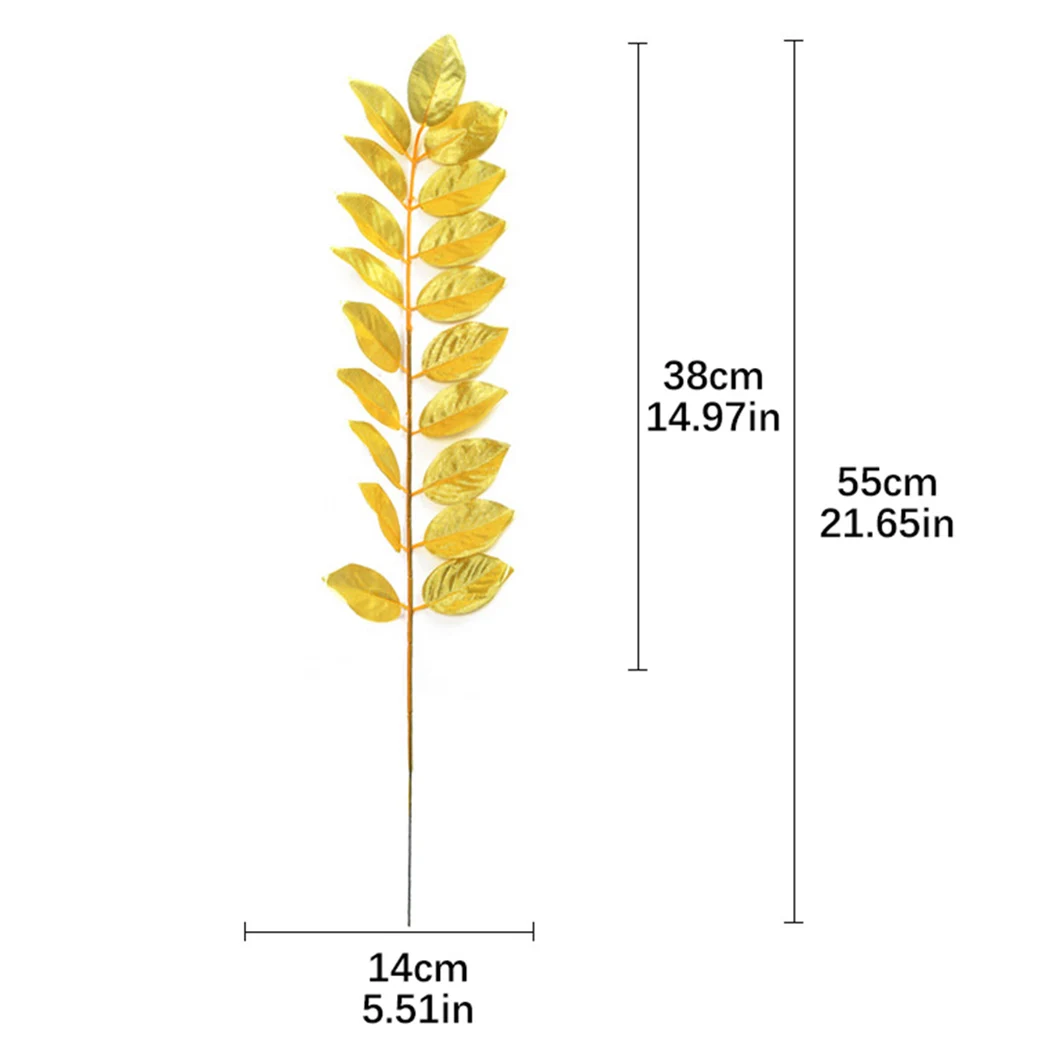 10 шт. Искусственные золотые листья тропических растений тропические листья моделирование растений дома балкон сад пейзаж Свадебная вечеринка Декор реквизит