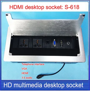 

Tabletop socket /hidden/ HDMI VGA Network interface Information outlet /Office conference room High-grade desktop socket S-618