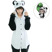 Cute Kigurumi Pyjamas Women Panda Zebra Cat Tiger Dog Onesies for adults sleep lounge pajamas sleepwear Flannel Animal pajamas
