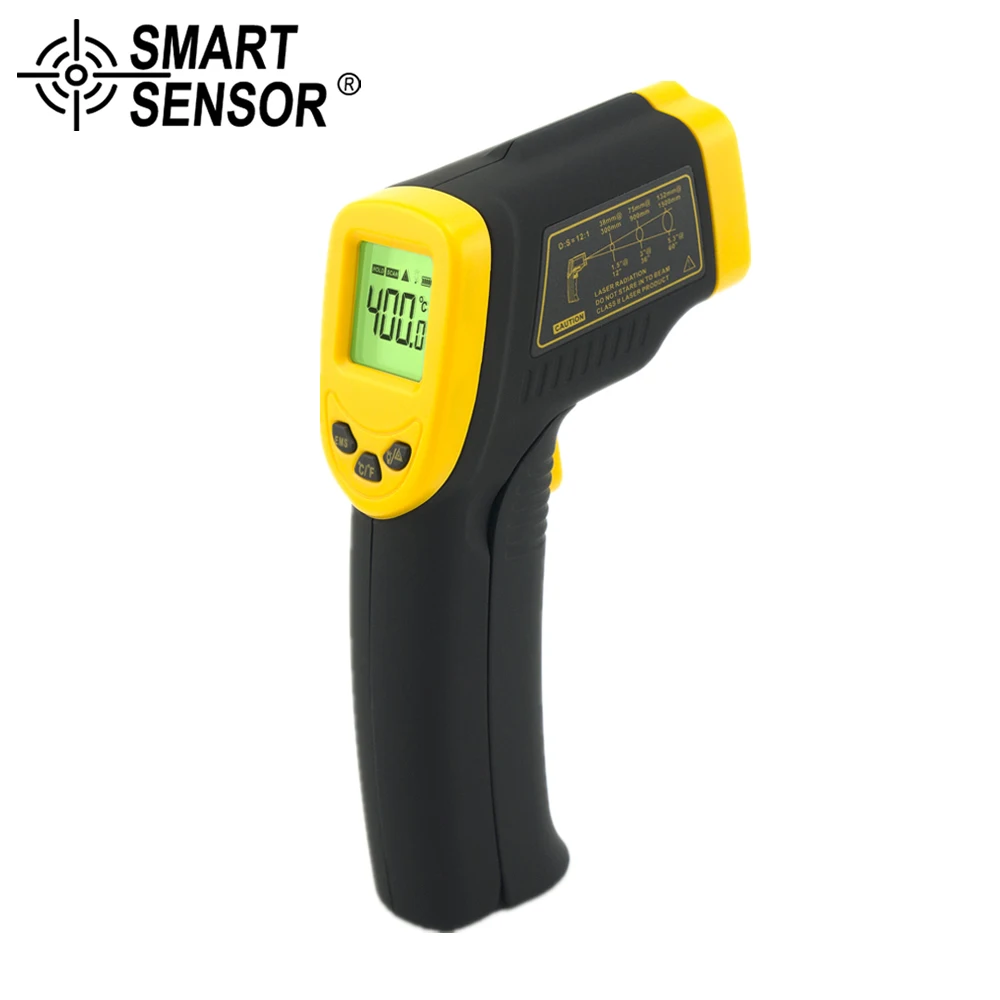 

SMART SENSOR -32~400 C (-26~752F)Digital Infrared Thermometer No Contact IR Laser Point Temperature Gun meter Pyrometer Gauge