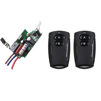 

Smart Home AC220V Wireless Remote Control Switch with Manual Button Receiver and 2pcs Black Transmitter 315MHZ Free Shipping