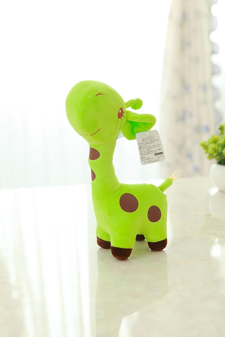 18cm Cute Baby Toys Rainbow Giraffe Plush Toys Dolls For Kids Brinquedos Kawaii Gift For Baby Christmas Gifts