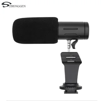 

Mcoplus MIC-06 Mobile Phone Microphone Video Mic For iPhone Samsung Smartphone with Wind Muff Handheld F-mount Clip Phone Camera