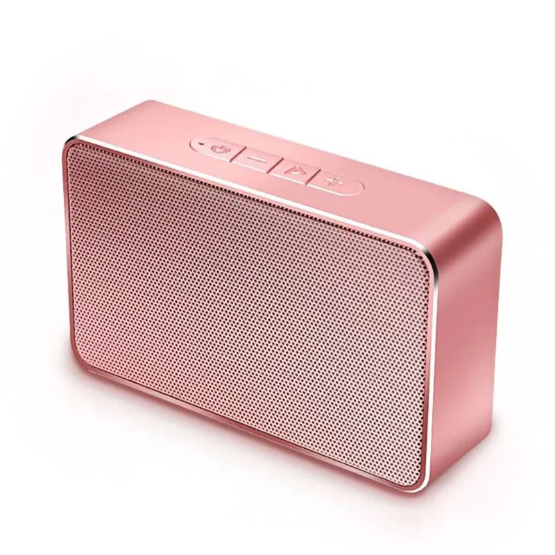 New Metal Case Wireless Bluetooth Speaker Mobile Computer Desk Outdoor