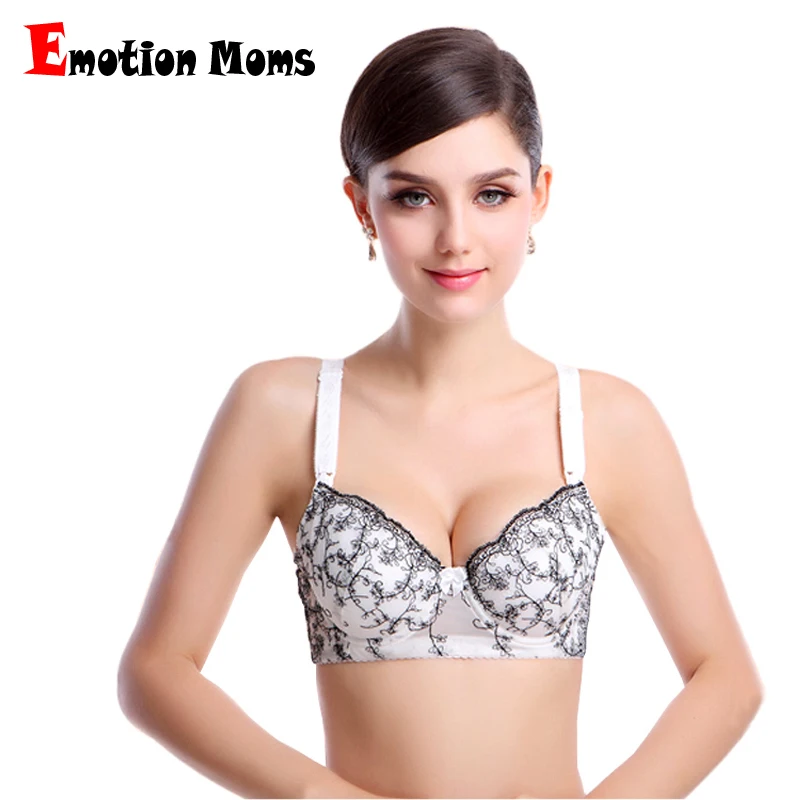 Emotion Moms Бесплатная доставка 100% хлопок размера плюс чашки пуш ап модный кружевной