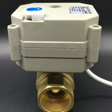 TF20-B2-B, BSP/NPT 3/4 ''моторизованный шаровой клапан DC5V 2/3/5/7 провода 2-полосная DN20 полный Порты и разъёмы для нагрева воды/охлаждения металла Шестерни