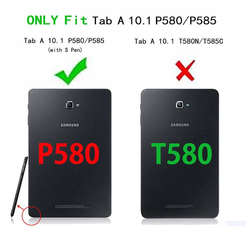 Premium Soft TPU Tablet Case Cover with S-Pen Holder + Bonus Gift