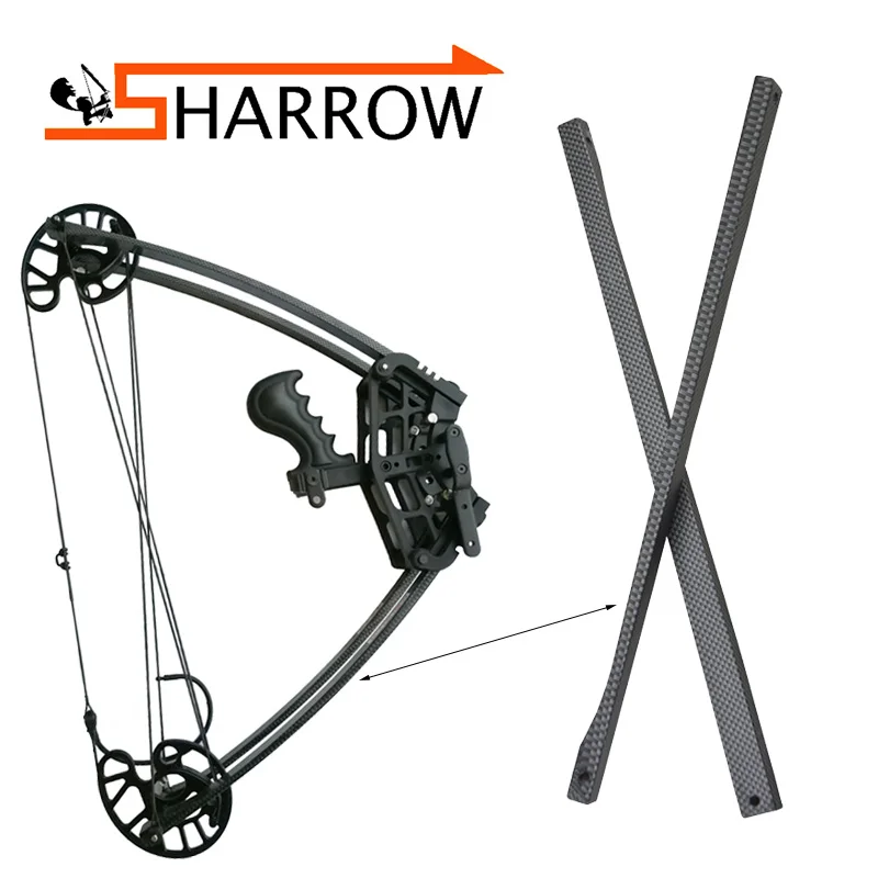 4 Pcs Archery 45Lbs Compound Bow Triangle Bow Limbs Replaceable Fit For
