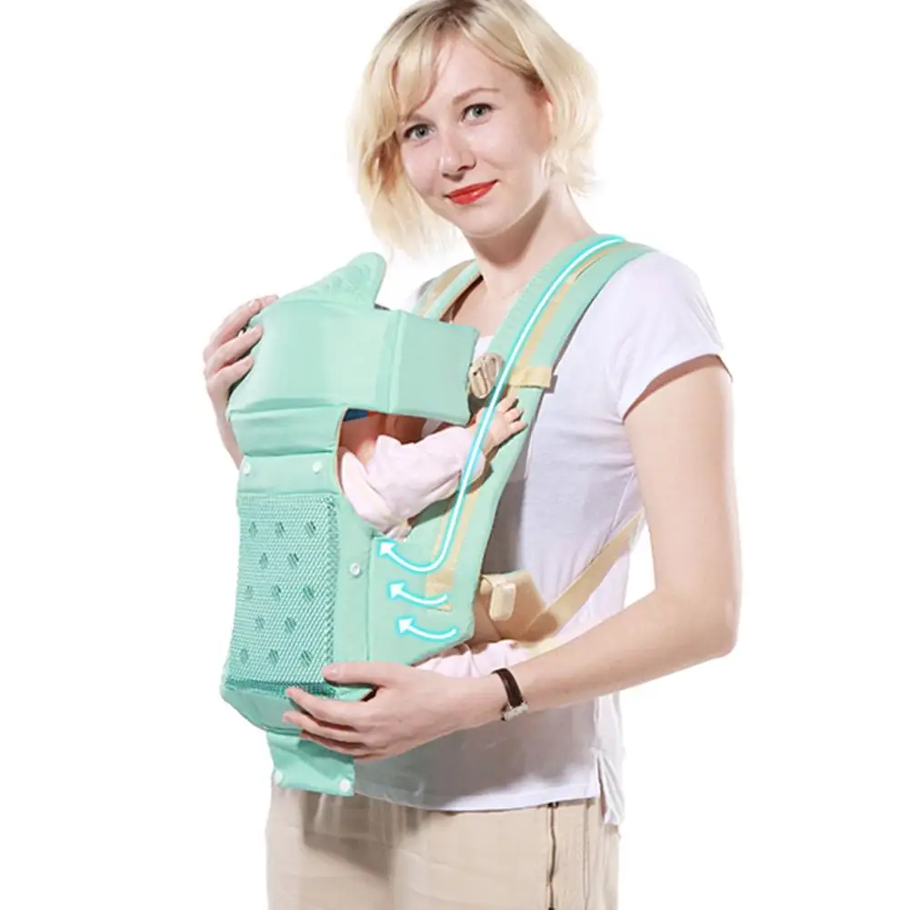 

Four Seasons Universal Shoulder Baby Carrier 6-in-1 Multiple Adjustable Straps And Detachable Hip Seat Baby Carrier Sling Wrap