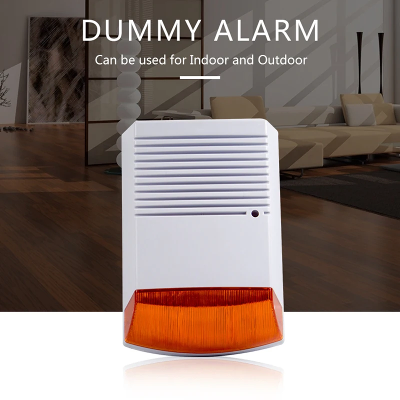 Strobe ao ar Livre à Prova Água com Flash de Luz Alerta de Segurança em Casa Sistema de Alarme Fack Alarme Sirene Vermelha Led Infravermelho Anti-roubo d’