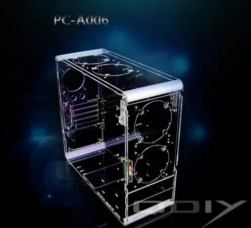 

QDIY PC-A006M Vertical Transparent Chassis Acrylic Personalized Computer Case
