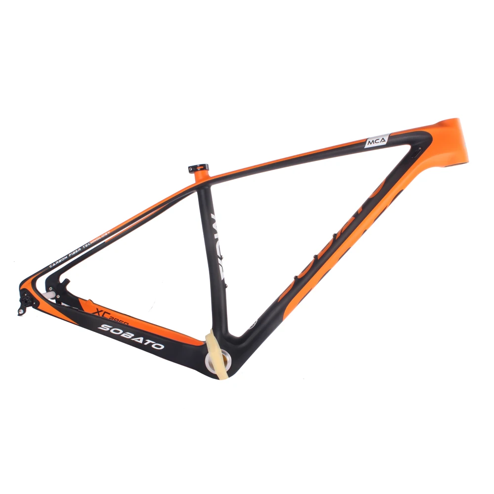

2016 Hot sale 17" MTB Frame UD Matt 29er Thru Axle Frame Full Carbon Fiber Toray T800