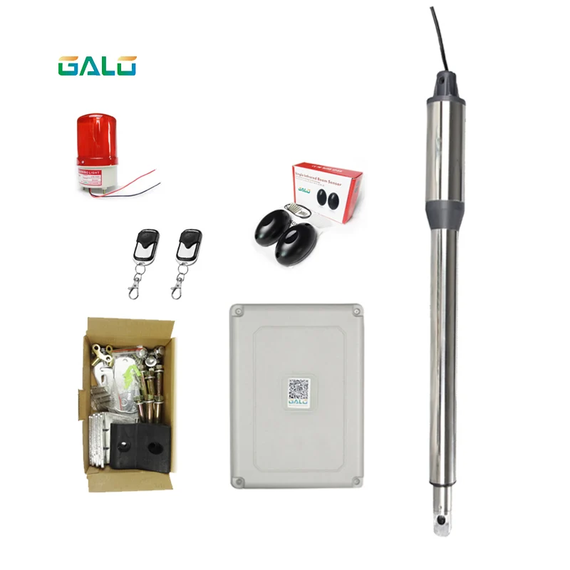 

GALO Single leaf Automatic Swing Gate Opener motor with remote controls photocell alarm light