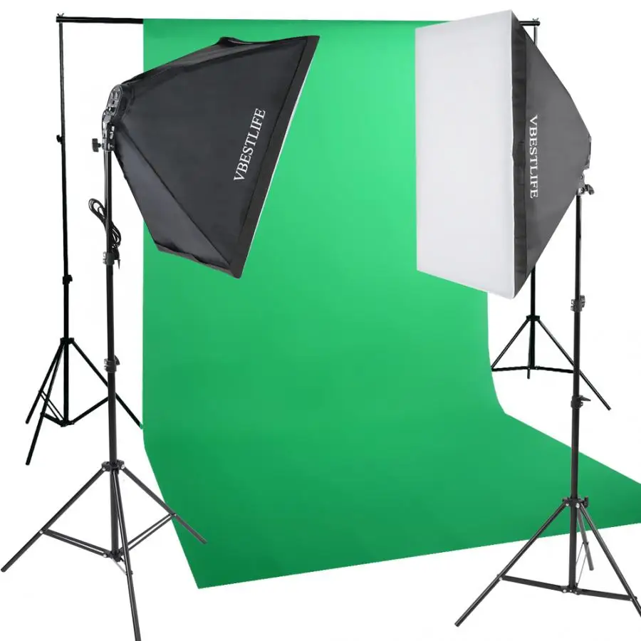 

Photography Kit =50*70cm Softbox + 2m Light Stand + Photography Lamp Holder + 45W Light Bulb Kit + Storage Bag 220V foto studio