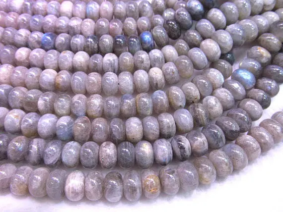 

8x12mm 2strands genuine labradorite beads high quality rondelle abacus smooth blue jewelry beads