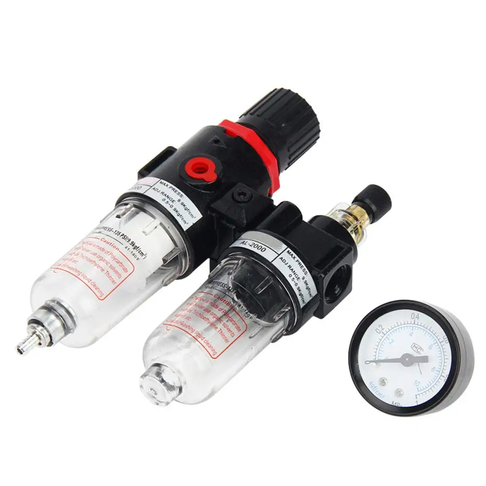 

Airbrush Air Compressor AFR2000+ AL2000 AFC2000 Oil Water Separator Regulator Trap Filter 1/4"