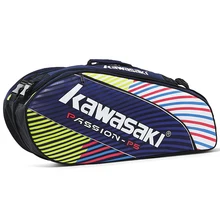 Kawasaki Multifuntional спортивная сумка бадминтон мешок для 6 шт бадминтон теннис рюкзак для ракеток