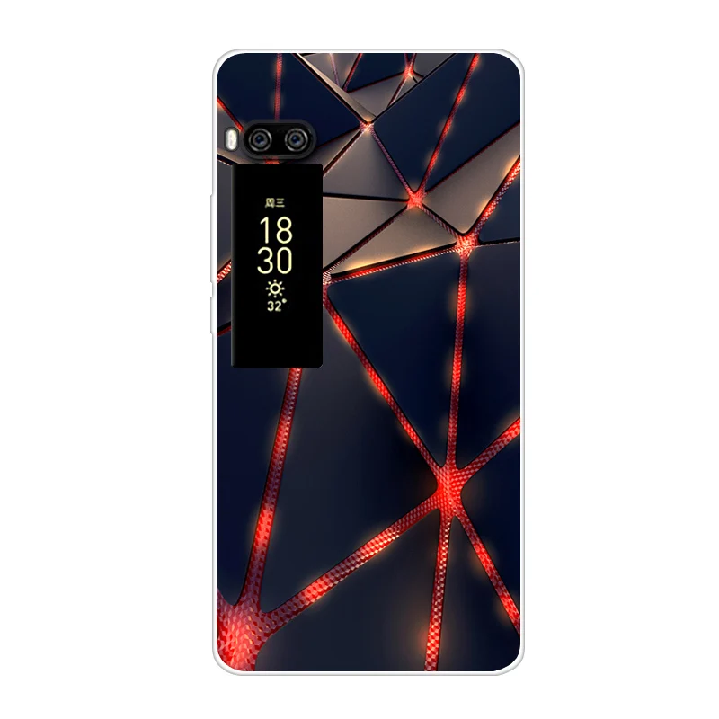 Чехол для Meizu Pro 7 модная Прозрачная мягкая задняя крышка из ТПУ Plus силиконовые