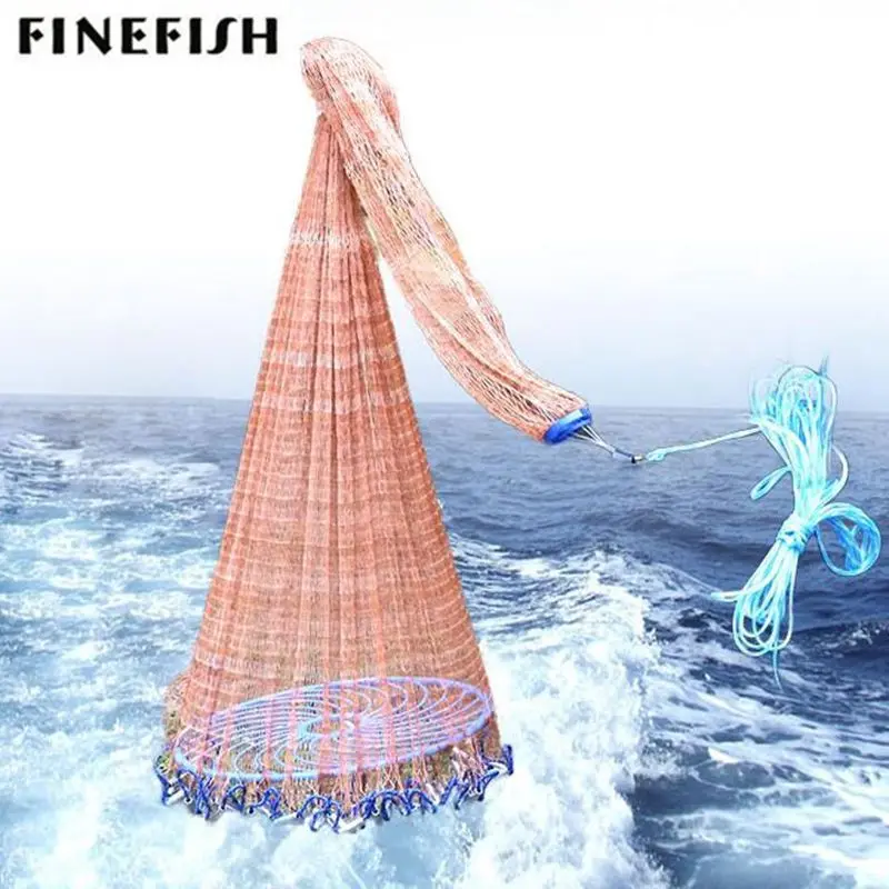 Finefish многонитевая литая сеть в американском стиле уличная ловушка для воды