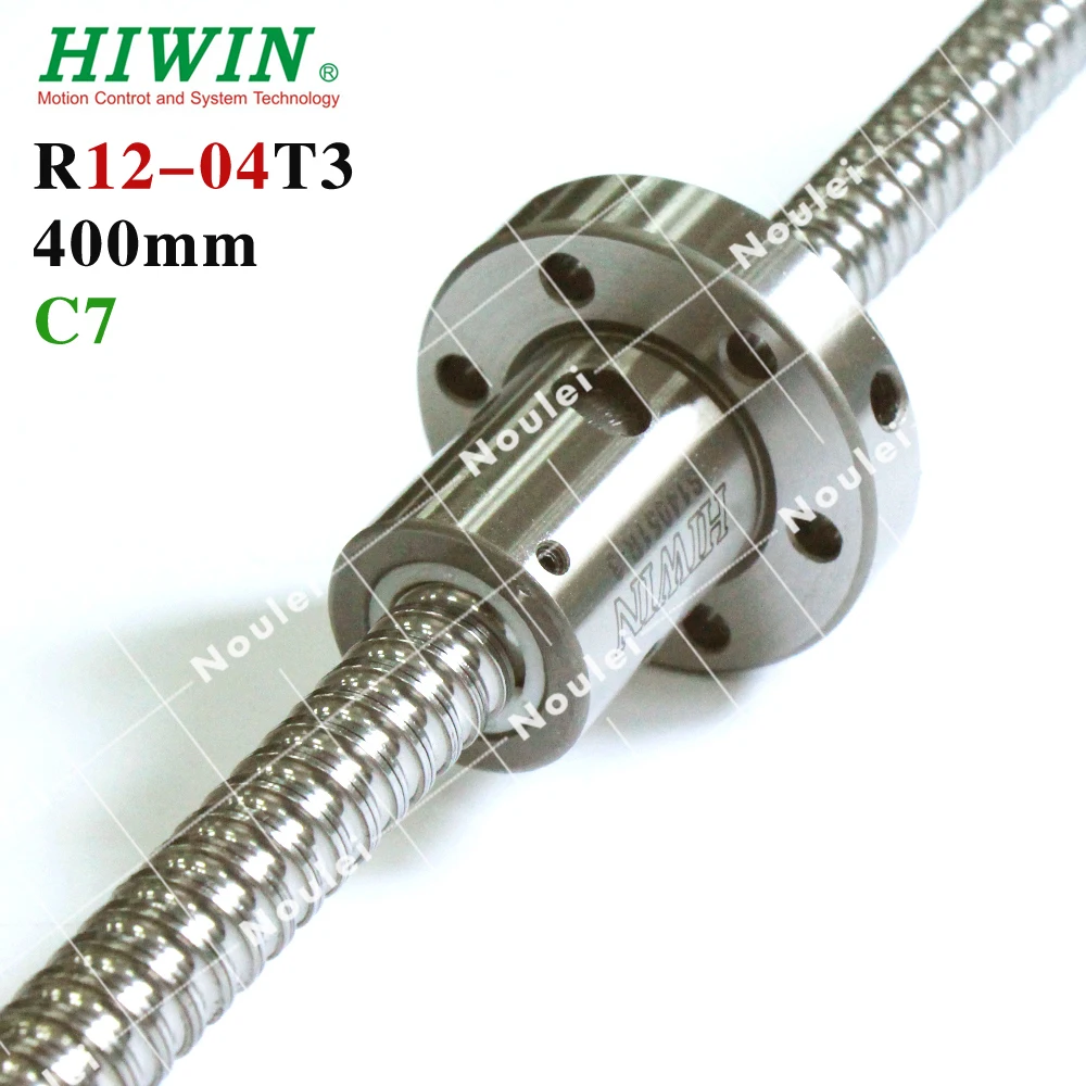 HIWIN FSI 1204 C7 400mm ball screw 5mm lead with R12 4T3 FSI ballnut