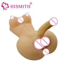 HISMITH Silicone Sex Dolls Lesbian Gay Adult sexy dolls with big breast and dildo Anal love dolls Ladyboy Sex Toys sex products